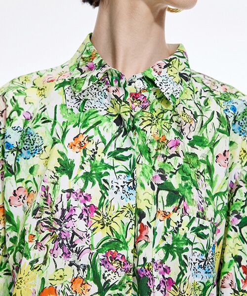 JNBY / ジェーエヌビーワイ シャツ・ブラウス | Botanical Print Relax Shirt | 詳細14