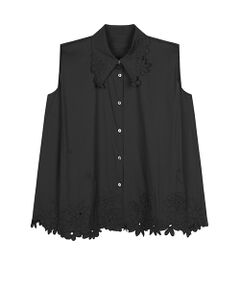 JNBY / ジェーエヌビーワイ シャツ・ブラウス | Floral Cutwork Poplin Shirt