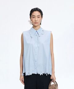 JNBY / ジェーエヌビーワイ シャツ・ブラウス | Floral Cutwork Poplin Shirt