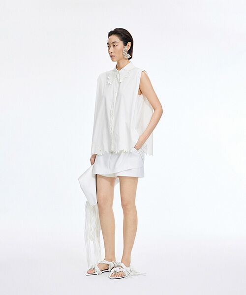 JNBY / ジェーエヌビーワイ シャツ・ブラウス | Floral Cutwork Poplin Shirt | 詳細2