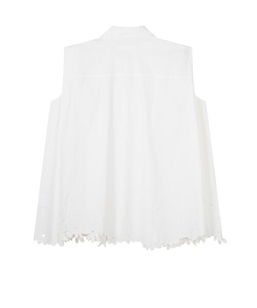 JNBY / ジェーエヌビーワイ シャツ・ブラウス | Floral Cutwork Poplin Shirt | 詳細8