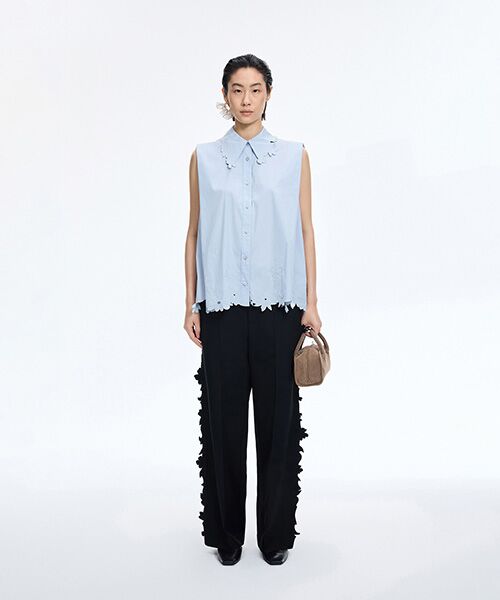 JNBY / ジェーエヌビーワイ シャツ・ブラウス | Floral Cutwork Poplin Shirt | 詳細12