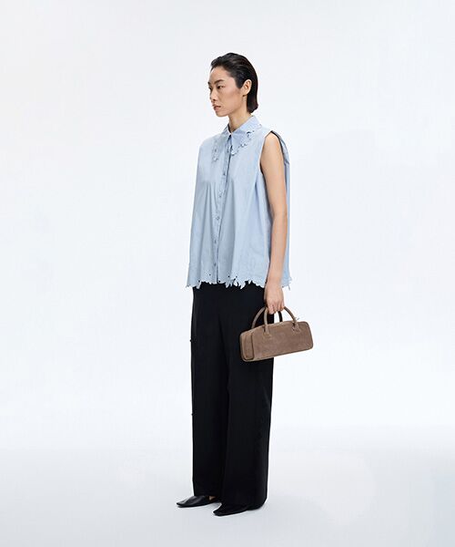 JNBY / ジェーエヌビーワイ シャツ・ブラウス | Floral Cutwork Poplin Shirt | 詳細13