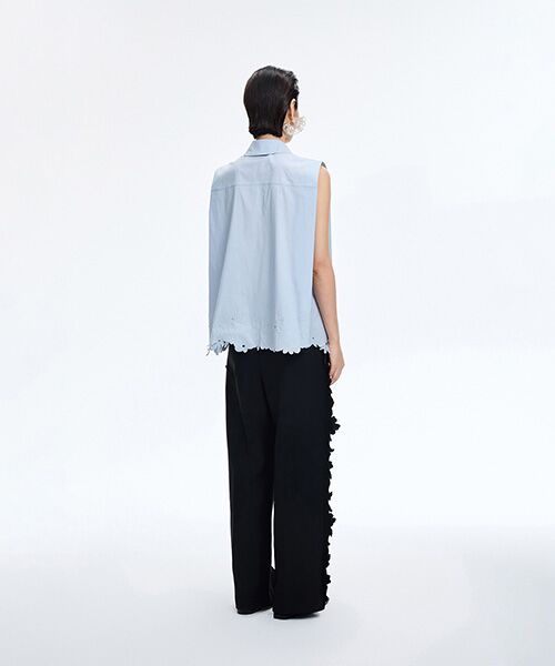 JNBY / ジェーエヌビーワイ シャツ・ブラウス | Floral Cutwork Poplin Shirt | 詳細14