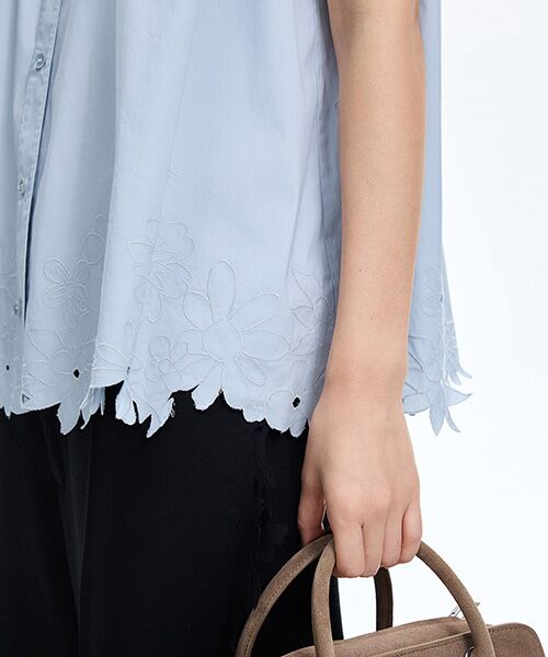 JNBY / ジェーエヌビーワイ シャツ・ブラウス | Floral Cutwork Poplin Shirt | 詳細17