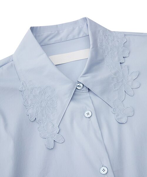 JNBY / ジェーエヌビーワイ シャツ・ブラウス | Floral Cutwork Poplin Shirt | 詳細21