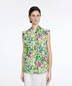 JNBY / ジェーエヌビーワイ シャツ・ブラウス | Botanical Print Sleeveless Shirt