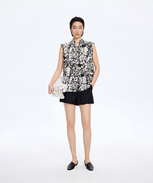 JNBY / ジェーエヌビーワイ シャツ・ブラウス | Botanical Print Sleeveless Shirt | 詳細1