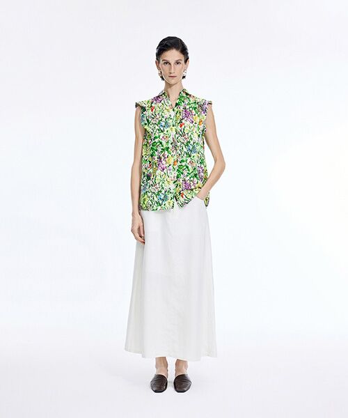 JNBY / ジェーエヌビーワイ シャツ・ブラウス | Botanical Print Sleeveless Shirt | 詳細10