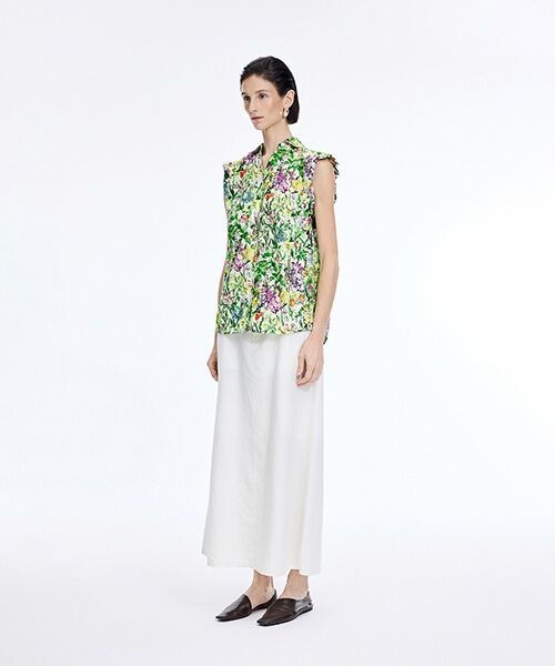 JNBY / ジェーエヌビーワイ シャツ・ブラウス | Botanical Print Sleeveless Shirt | 詳細11