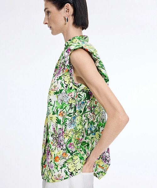 JNBY / ジェーエヌビーワイ シャツ・ブラウス | Botanical Print Sleeveless Shirt | 詳細15