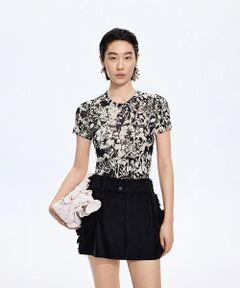 JNBY / ジェーエヌビーワイ Tシャツ | Floral Second-Skin Top