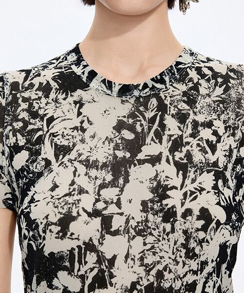 JNBY / ジェーエヌビーワイ Tシャツ | Floral Second-Skin Top | 詳細4