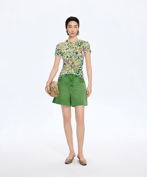 JNBY / ジェーエヌビーワイ Tシャツ | Floral Second-Skin Top | 詳細9