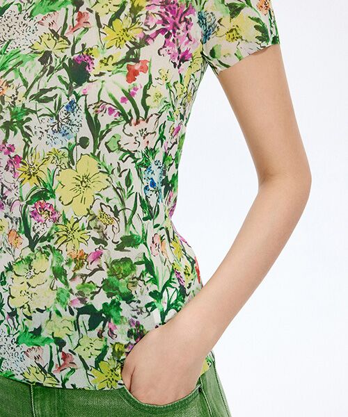 JNBY / ジェーエヌビーワイ Tシャツ | Floral Second-Skin Top | 詳細13