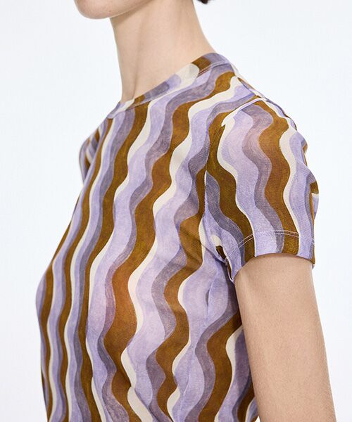 JNBY / ジェーエヌビーワイ Tシャツ | Pop Stripe Second-Skin Top | 詳細18