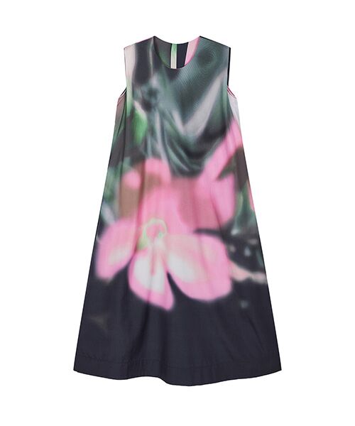JNBY / ジェーエヌビーワイ ロング・マキシ丈ワンピース | Blur Floral Structured Dress | 詳細6