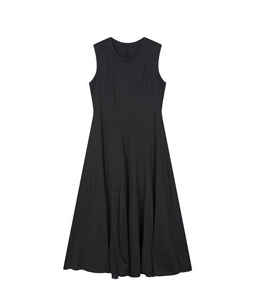 JNBY / ジェーエヌビーワイ ロング・マキシ丈ワンピース | Sleeveless Flare Dress（BLACK）