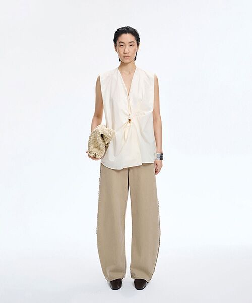 JNBY / ジェーエヌビーワイ シャツ・ブラウス | Deconstructed Poplin Shirt | 詳細1