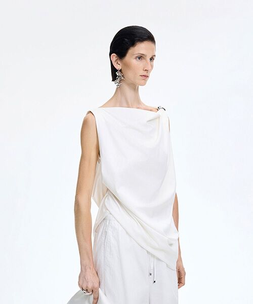 JNBY / ジェーエヌビーワイ シャツ・ブラウス | Draped Sleeveless Top | 詳細1