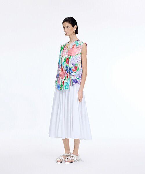JNBY / ジェーエヌビーワイ ロング・マキシ丈スカート | A-Line Twill Midi Skirt | 詳細2