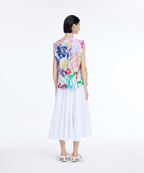 JNBY / ジェーエヌビーワイ ロング・マキシ丈スカート | A-Line Twill Midi Skirt | 詳細3