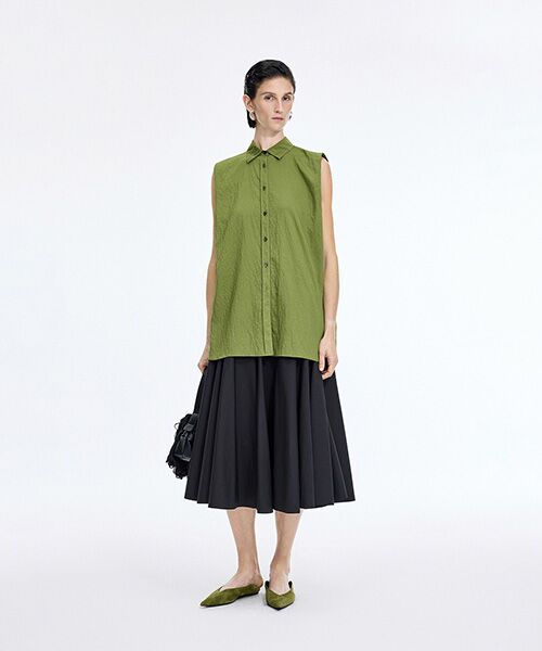 JNBY / ジェーエヌビーワイ ロング・マキシ丈スカート | A-Line Twill Midi Skirt | 詳細13
