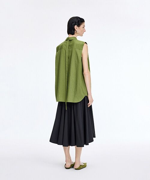JNBY / ジェーエヌビーワイ ロング・マキシ丈スカート | A-Line Twill Midi Skirt | 詳細15