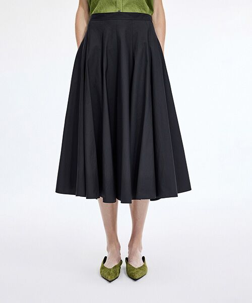 JNBY / ジェーエヌビーワイ ロング・マキシ丈スカート | A-Line Twill Midi Skirt | 詳細16