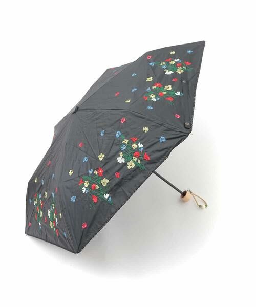 Jocomomola / ホコモモラ 傘 | RITUAL　フラワー刺繍デザイン折りたたみ傘 | 詳細12