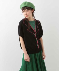 TRUCO KNIT　ジャケット風ボリュームプルオーバー