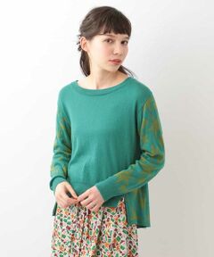 ABRETE SESAMOA KNIT　切り替え Aラインスターニット