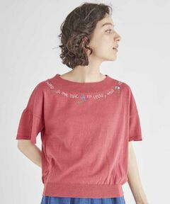 Jocomomola / ホコモモラ ニット・セーター | SUENO KNIT　刺繍ニットトップ