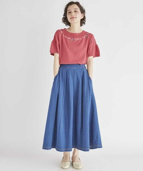 Jocomomola / ホコモモラ ニット・セーター | SUENO KNIT　刺繍ニットトップ | 詳細2