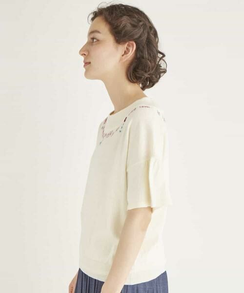 Jocomomola / ホコモモラ ニット・セーター | SUENO KNIT　刺繍ニットトップ | 詳細4