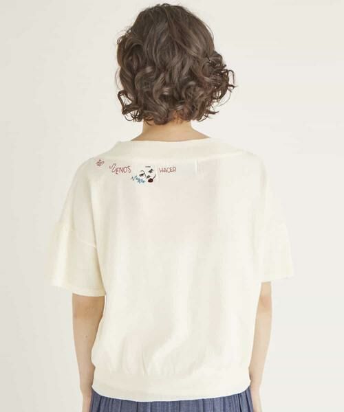 Jocomomola / ホコモモラ ニット・セーター | SUENO KNIT　刺繍ニットトップ | 詳細5