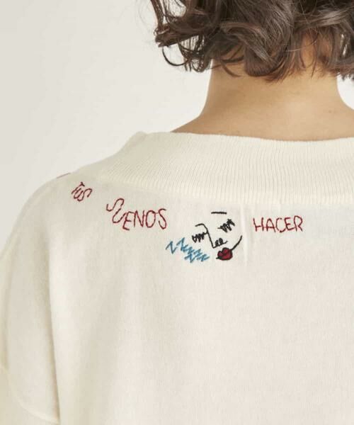 Jocomomola / ホコモモラ ニット・セーター | SUENO KNIT　刺繍ニットトップ | 詳細6