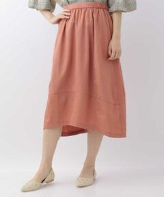 Jocomomola / ホコモモラ ロング・マキシ丈スカート | テンセルコットン　ボリュームフレアスカート