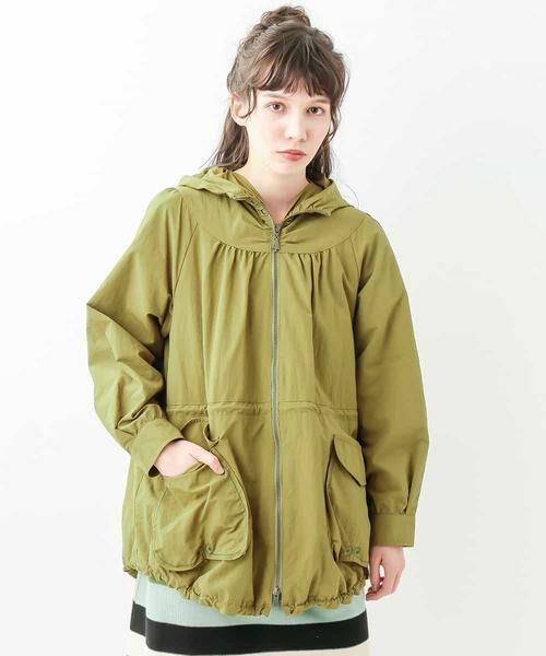 Jocomomola / ホコモモラ その他アウター | Decorte タッサー　Aラインフード付きジャケット | 詳細15