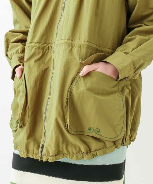 Jocomomola / ホコモモラ その他アウター | Decorte タッサー　Aラインフード付きジャケット | 詳細7