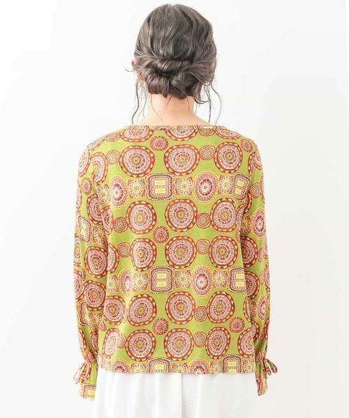 Jocomomola / ホコモモラ カットソー | RUEDA DE LA FORTUNA プリント　オリエンタルプリントカットソー | 詳細2