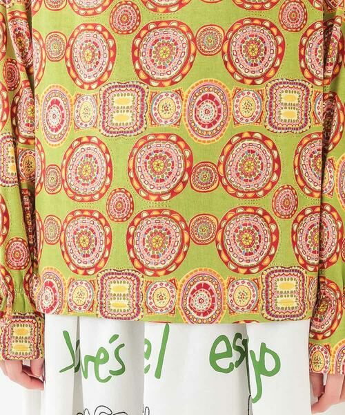 Jocomomola / ホコモモラ カットソー | RUEDA DE LA FORTUNA プリント　オリエンタルプリントカットソー | 詳細6
