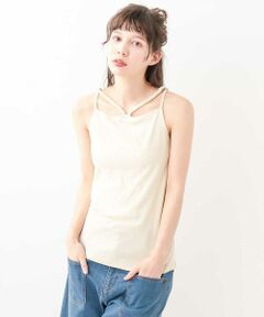 Jocomomola / ホコモモラ タンクトップ | フライス　デザインキャミソール