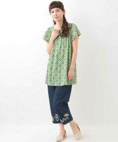 Jocomomola / ホコモモラ カットソー | TRUCO PT　ドットプリントチュニックカットソー