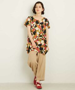 Jocomomola / ホコモモラ カットソー | BOLA DE CRISTAL　クリスタル柄 吸水速乾 チュニックカットソー