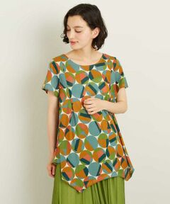 Jocomomola / ホコモモラ カットソー | BOLA DE CRISTAL　クリスタル柄 吸水速乾 チュニックカットソー