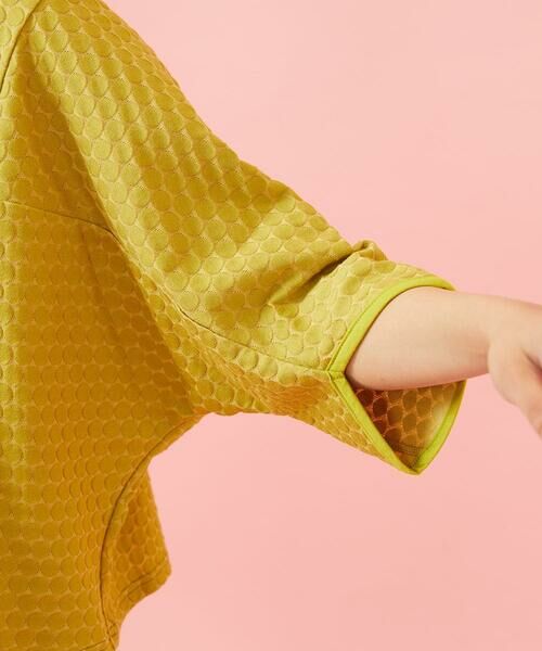 Jocomomola / ホコモモラ カットソー | Frijol ドットジャカードドルマンスリーブカットソー | 詳細5