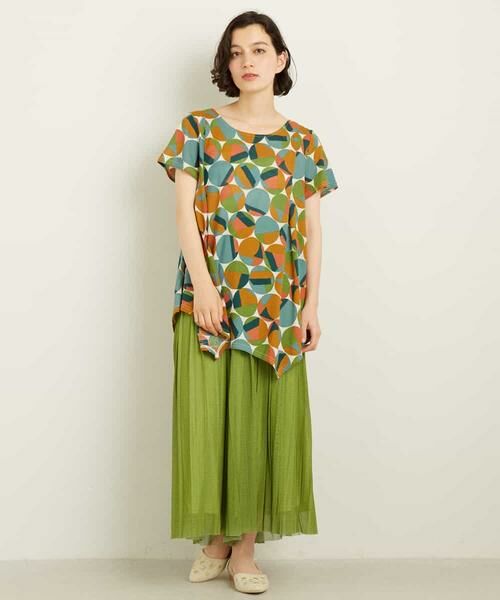 Jocomomola / ホコモモラ カットソー | BOLA DE CRISTAL　クリスタル柄 吸水速乾 チュニックカットソー | 詳細12