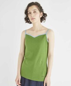 Jocomomola / ホコモモラ タンクトップ | フライス　刺繍入りインナーキャミソール