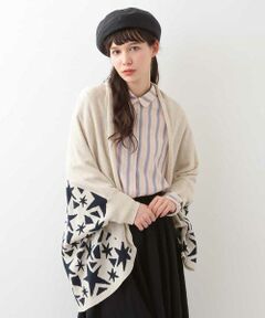 ABRETE SESAMOA KNIT　スターニットドルマンカーディガン